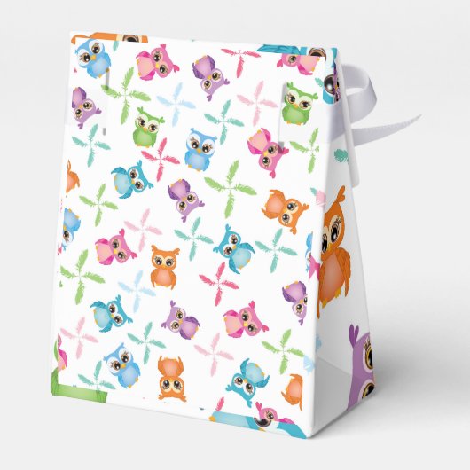 Colorful Owls Bedankdoosjes (Achterkant)