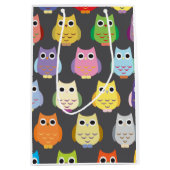 Colorful Owls Medium Cadeauzakje (Voorkant)
