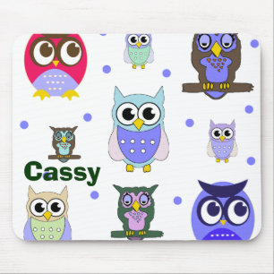 Colorful Owls Muismat