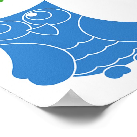 Colorful Owls Wise Birds Poster (Hoek)