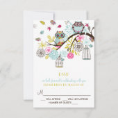 Colorful Ownership en Falling Leaves RSVP Card (Voorkant)