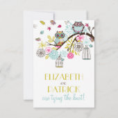 Colorful Ownership en Falling Leaves RSVP Card (Achterkant)