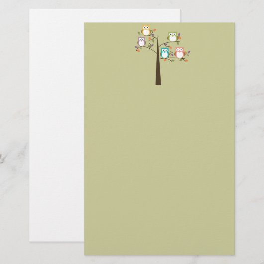 Colorful Ownership in  Tree Briefpapier (Voorkant / Achterkant)