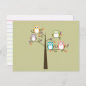 Colorful Ownership in  Tree Cue Cards Briefkaart (Voorkant / Achterkant)