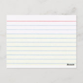 Colorful Ownership in  Tree Cue Cards Briefkaart (Achterkant)