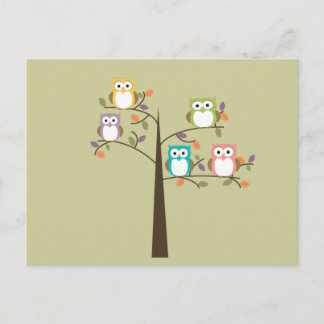 Colorful Ownership in  Tree Cue Cards Briefkaart