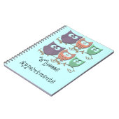 Colorful Ownership op een wijnachtig Afbeelding Notitieboek (Linkerzijde)