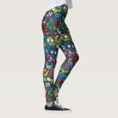 Colorful Ownership Reading Cute Seamless Pattern Leggings (Rechts)