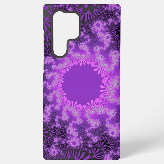 Colorful Paars Fractal Samsung Galaxy Hoesje (Achterkant)