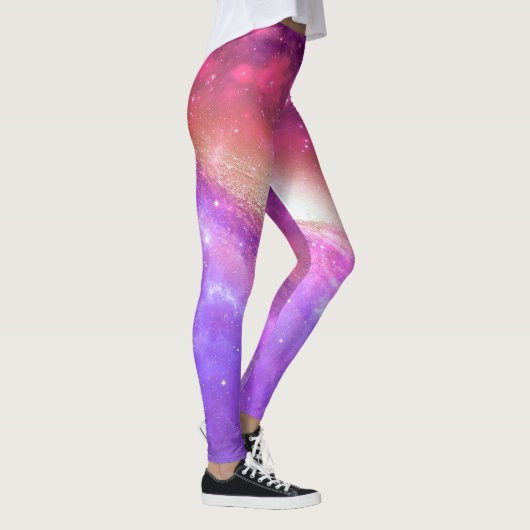 Colorful Paars Galaxy Artwork | Leggings (Rechts)