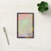 Colorful Paars monogram 4x6 Post It Notes (Kantoor)