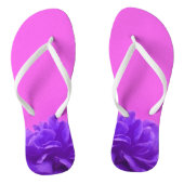 Colorful Paars Raspberry Floral Teenslippers (Voetbed)