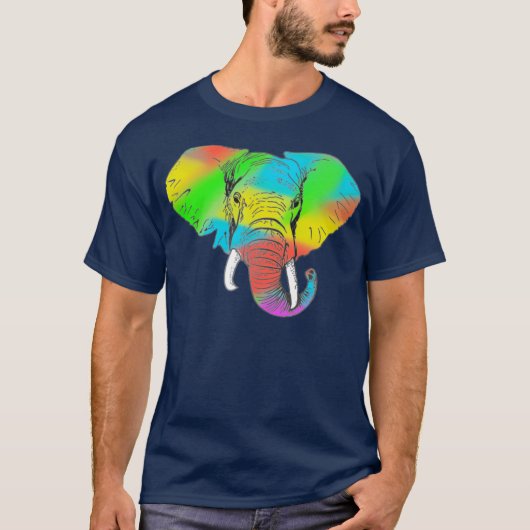 Colorful Pachyderm T-Shirt (Voorkant)