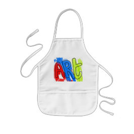 Colorful Paint Art Smock Artist Kinder Schort