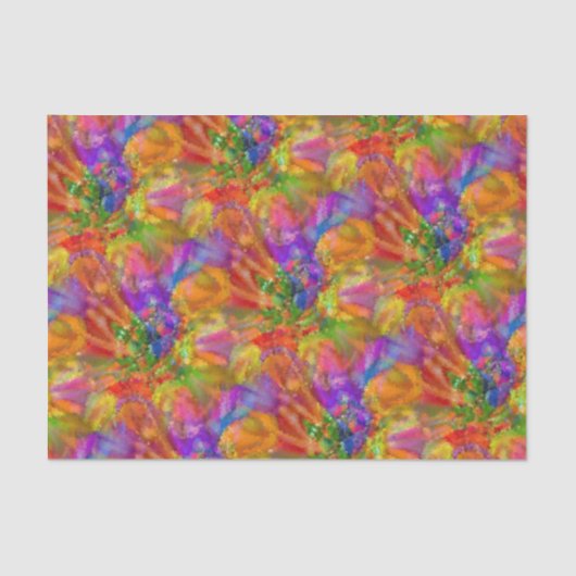 Colorful Paint Fun - Abstracte Splashes Crafting Tissuepapier (Voorkant)