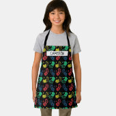 Colorful Paint Handprint All-Over Print Apron Schort (Insitu)