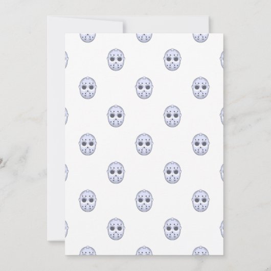 Colorful Paint Hockey Theme Birthday Party nodigt  (Achterkant)