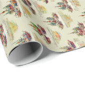 Colorful Paint Pattern Chrismas & HBD Wrapping Pap Cadeaupapier (Rol Hoek)