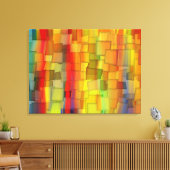 COLORFUL PAINT RAINBOW ART 3 CANVAS AFDRUK (Insitu (Woonkamer))