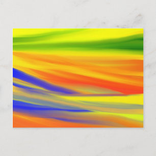 COLORFUL PAINT RAINBOW ART BRIEFKAART