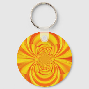 COLORFUL PAINT RAINBOW SWIRL SLEUTELHANGER
