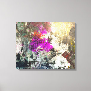 Colorful Paint Splash Cool Canvas Afdruk