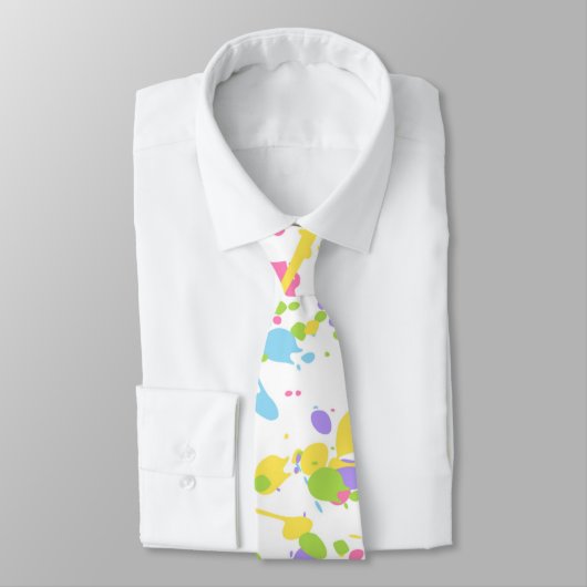 Colorful Paint Splash Necktie Stropdas (Gebonden)