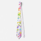Colorful Paint Splash Necktie Stropdas (Voorkant)