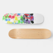 Colorful Paint Splash Panda Persoonlijk Skateboard (Horizontaal)