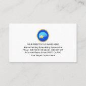 Colorful Paint Splatter Home Painting Visitekaartje (Achterkant)