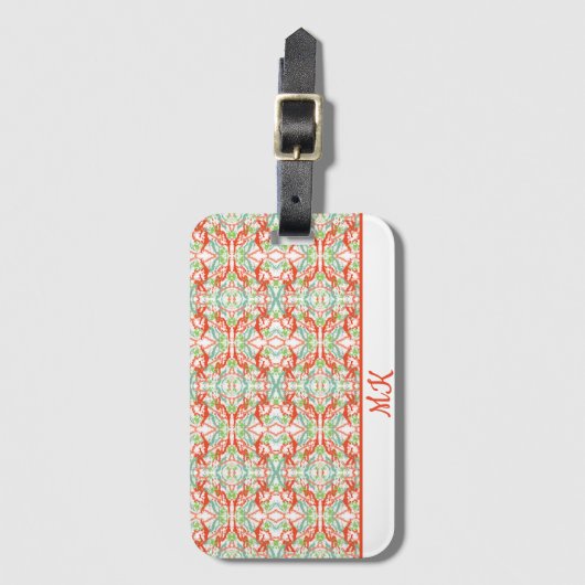 Colorful Paint Splatter Patroon Bagagelabel (Voorkant (verticaal))