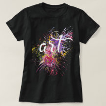 Colorful Paint Spletters ART Calligraphy