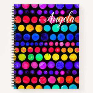 Colorful Paint Stip Patroon Notitieboek