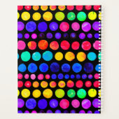 Colorful Paint Stip Patroon Planner (Achterkant)