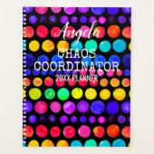 Colorful Paint Stip Patroon Planner (Voorkant)