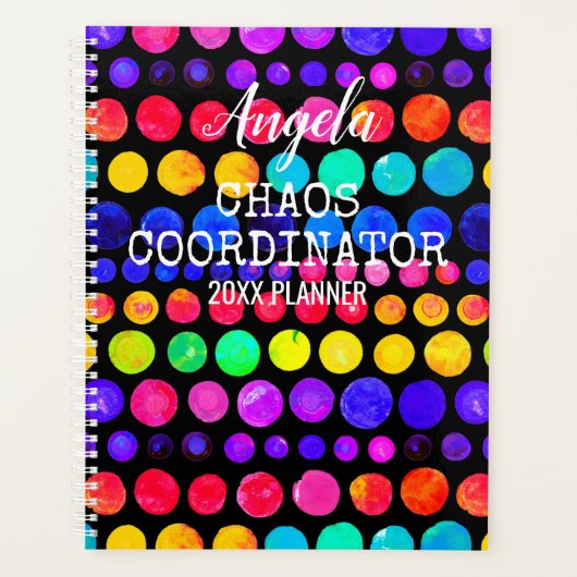 Colorful Paint Stip Patroon Planner (Voorkant)