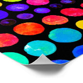 Colorful Paint Stip Patroon Poster (Hoek)