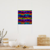 Colorful Paint Stip Patroon Poster (Keuken)