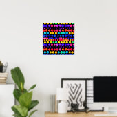 Colorful Paint Stip Patroon Poster (Thuiskantoor)