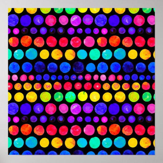 Colorful Paint Stip Patroon Poster (Voorkant)