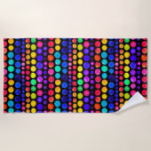 Colorful Paint Stip Patroon Strandlaken (Voorkant)