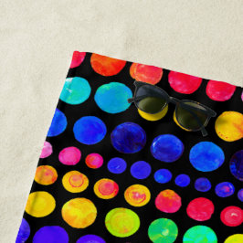 Colorful Paint Stip Patroon Strandlaken