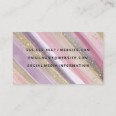 Colorful Paint Strokes | Goudvlokken | QR-scan Visitekaartje (Achterkant)