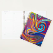 Colorful Paint Swirl Abstract Planner (Display)