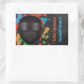 Colorful Paintball Birthday Party Stickers (Tas)