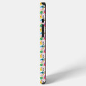 Colorful Painted Dinosaur Pattern iPhone Hoesje (Linkerkant)