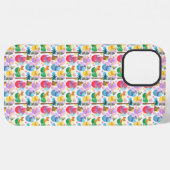 Colorful Painted Dinosaur Pattern iPhone Hoesje (Achterkant horizontaal)