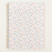 Colorful Painted Dots Planner (Voorkant)