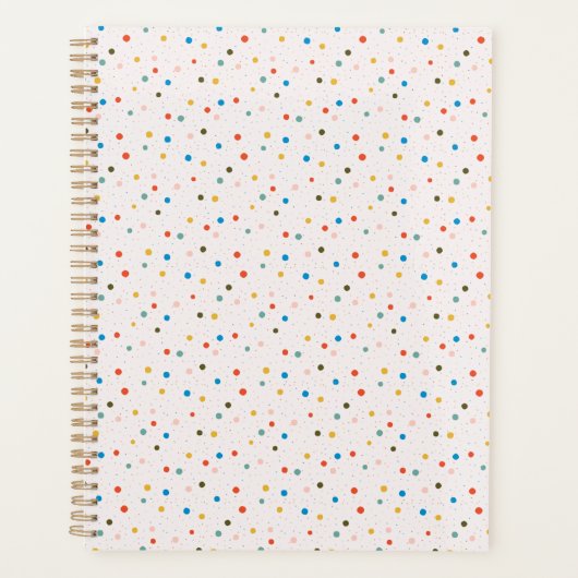 Colorful Painted Dots Planner (Voorkant)