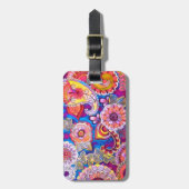 Colorful Paisley AcrylBagagelabel Bagagelabel (Voorkant verticaal)